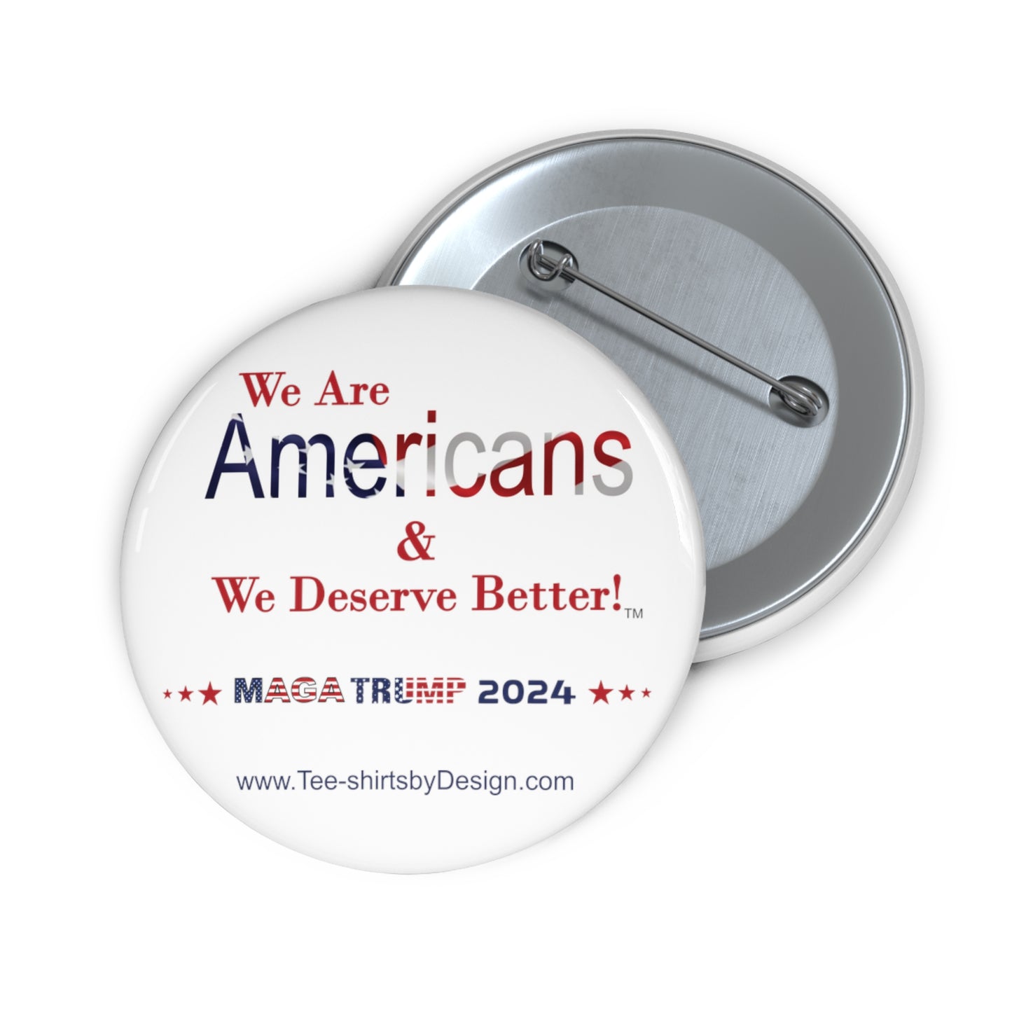 We Are Americans Pin Buttons